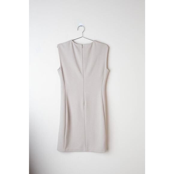 Club Monaco Cream Sculptural Mini Dress - Size 4 - Picture 4 of 8